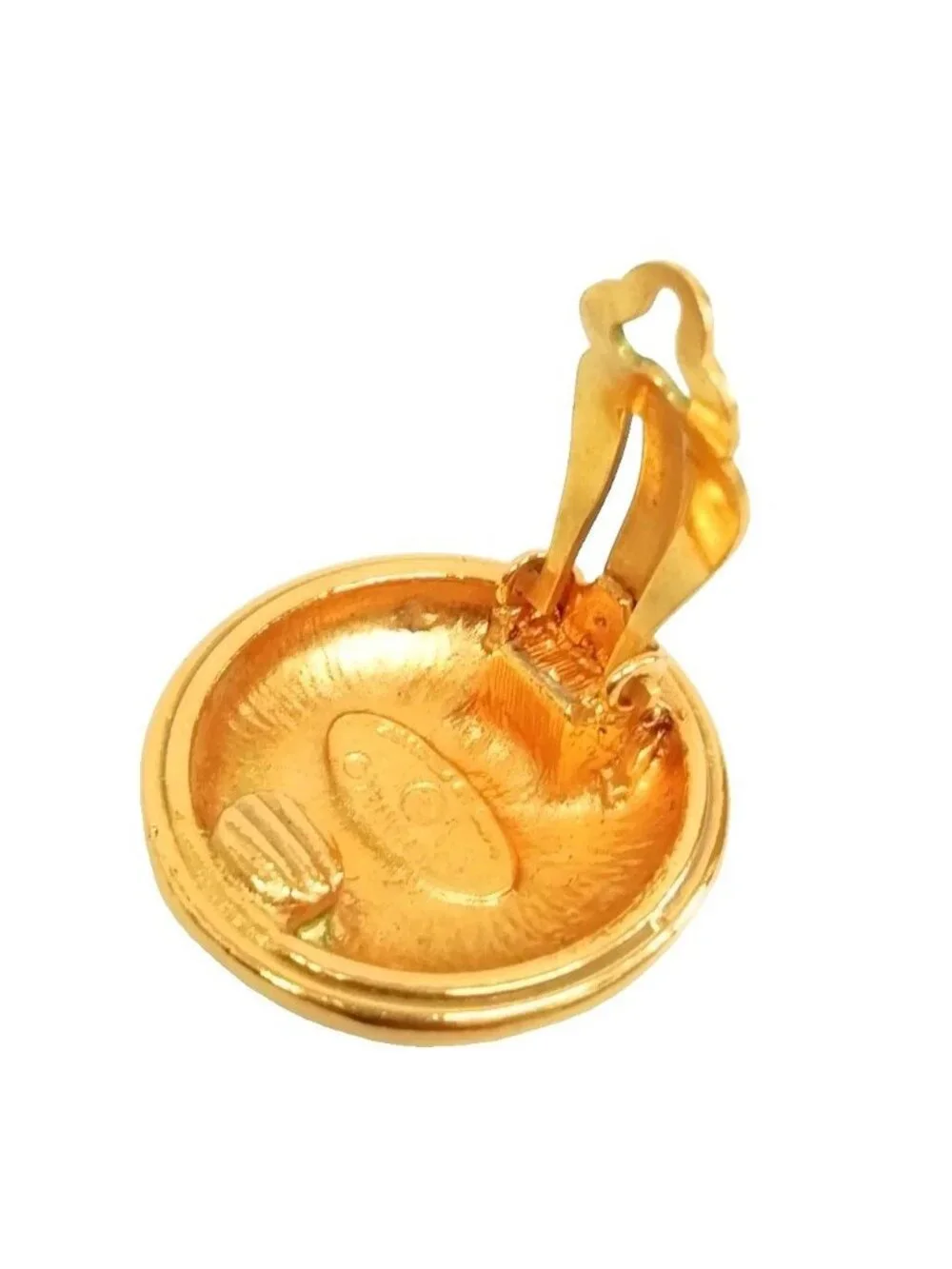 Chanel Vintage CC Logo Single Earrings Gold